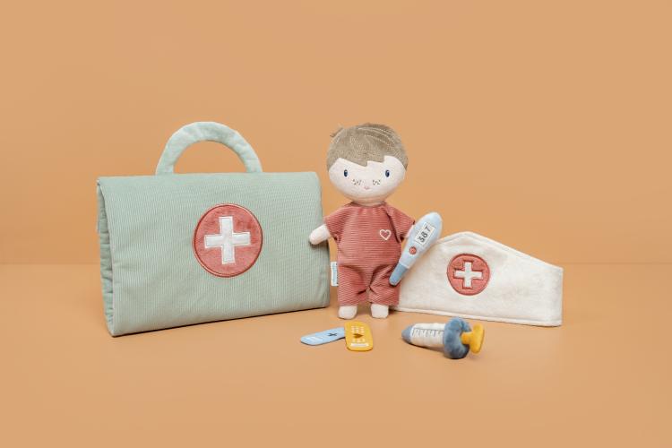 Little Dutch - Kuschelpuppe Jim, Doktor Spielset